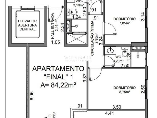 #6820 - Apartamento para Venda em Jacareí - SP - 3